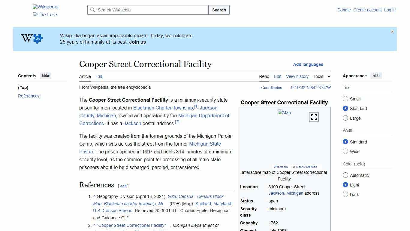 Cooper Street Correctional Facility - Wikipedia