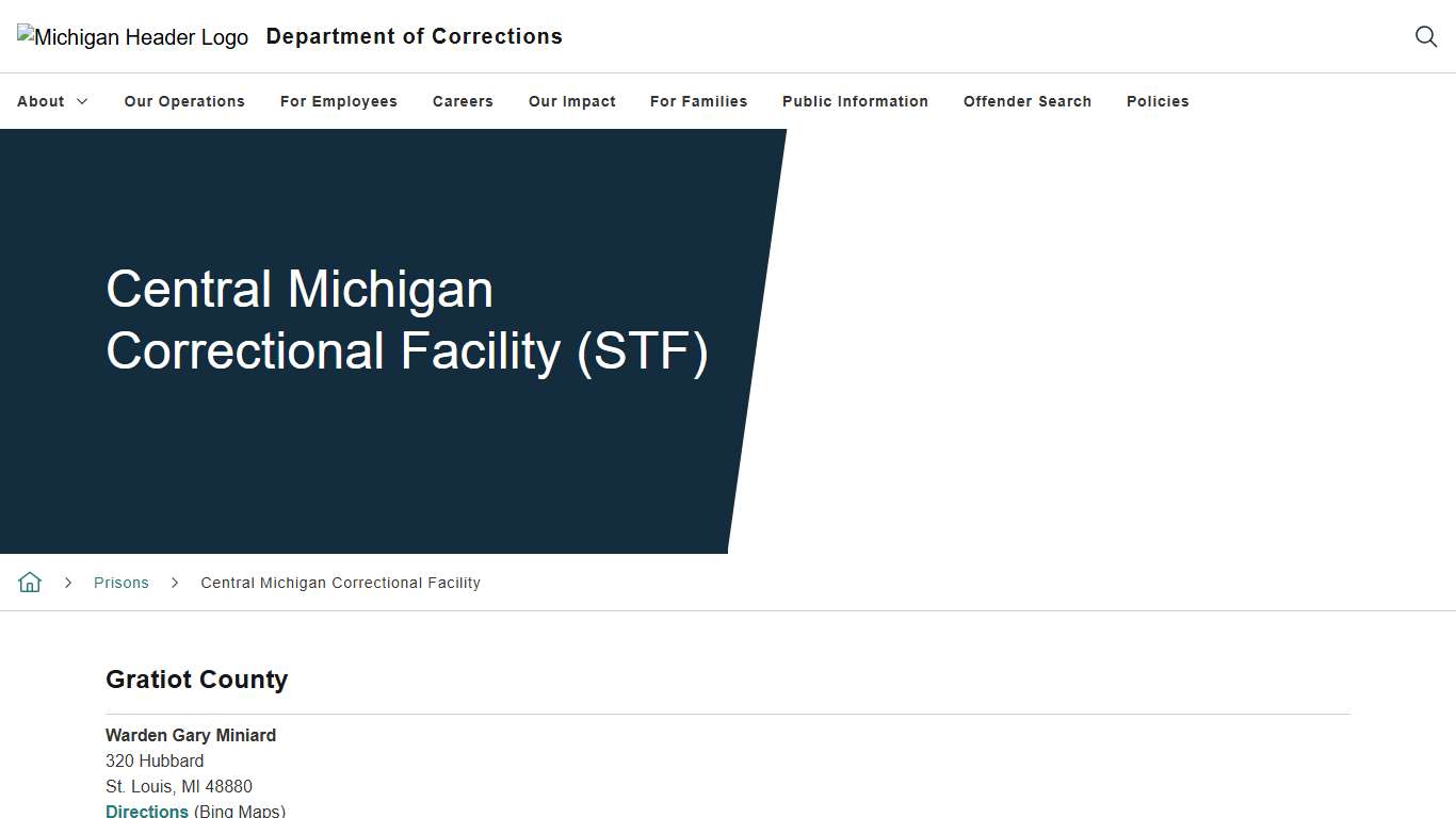 Central Michigan Correctional Facility (STF)